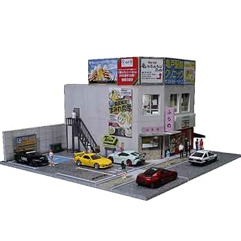 Amazon.com: Japanese Commercial Building Scene Diorama 1:64